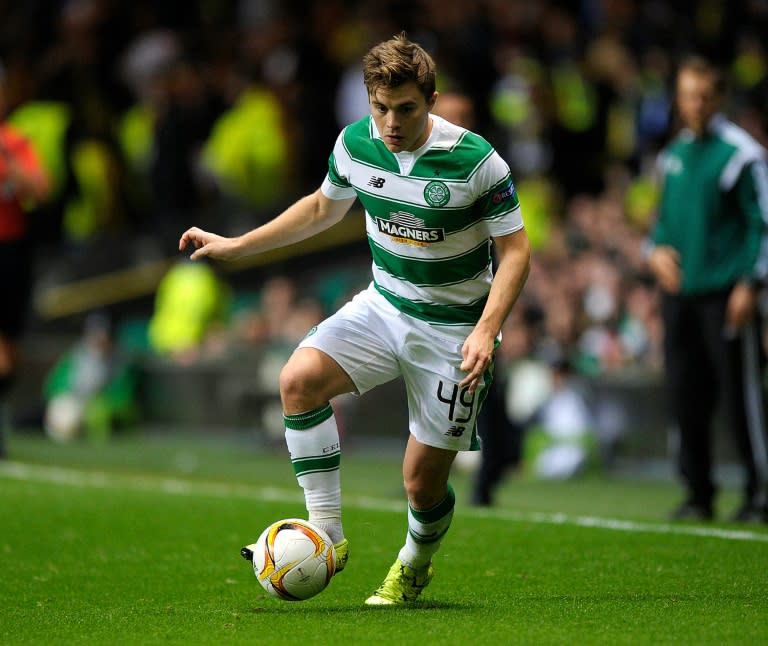 Scottish midfielder James Forrest, pictured on October 1, 2015, restored Celtic's advantage just prior to half-time. Celtic won 4-1 against Aberdeen