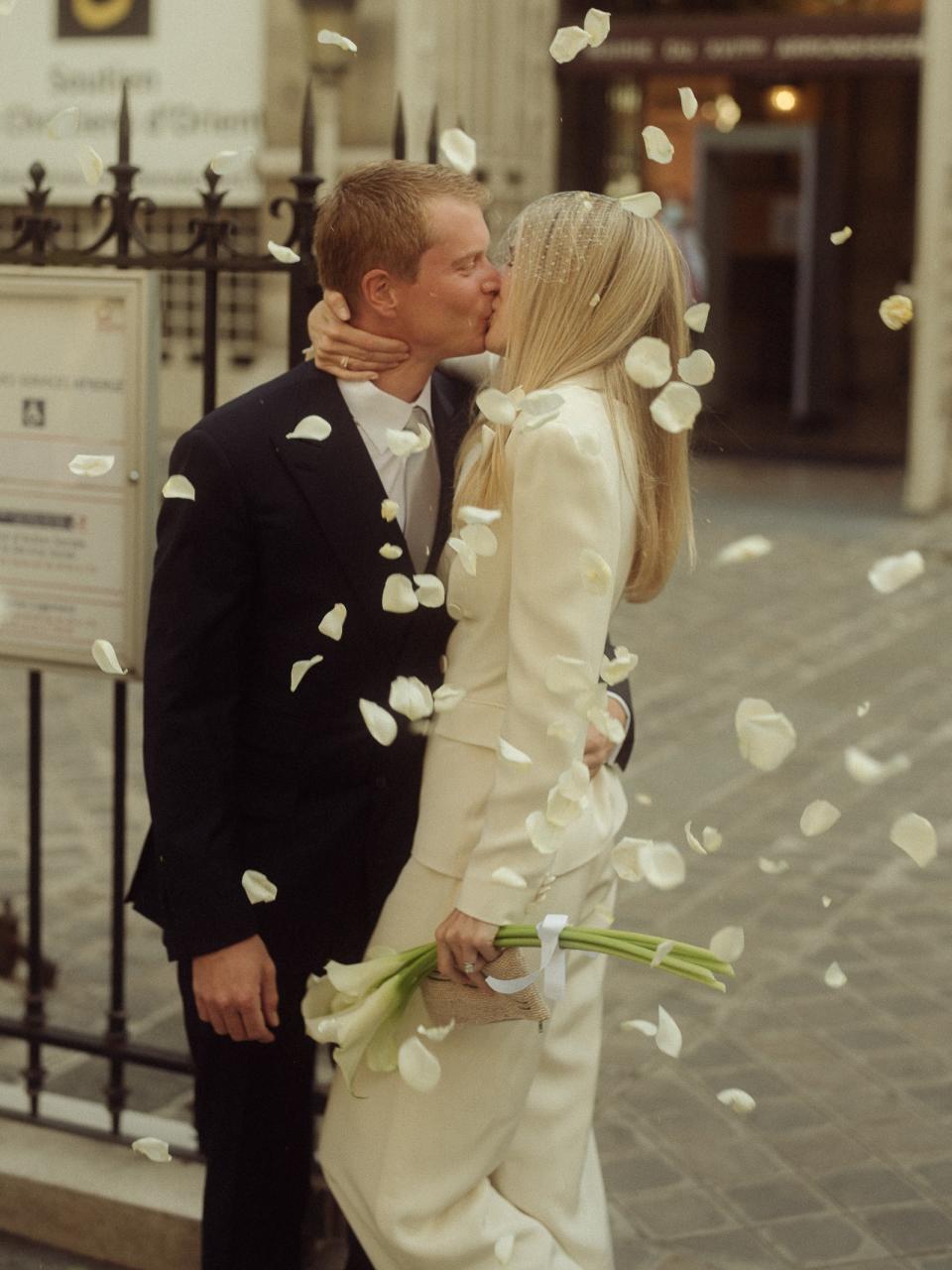 This Bride Wore a Ralph Lauren Suit for Her Civil Ceremony in Paris