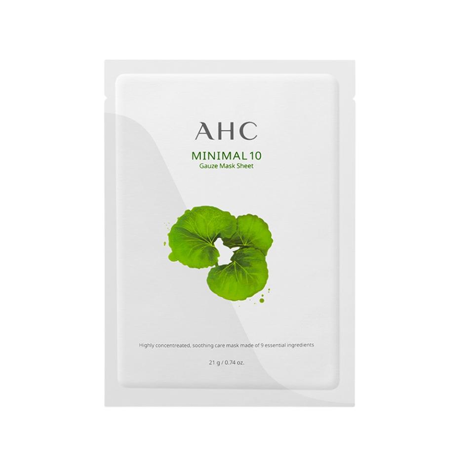 AHC 積雪草修護親膚面膜，NT$600