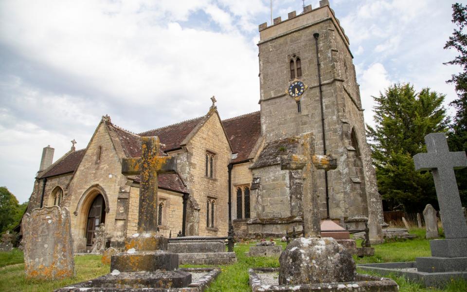 Grade II listed St Andrew's Church in the Dorset village of Okeford Fitzpaine - BNPS