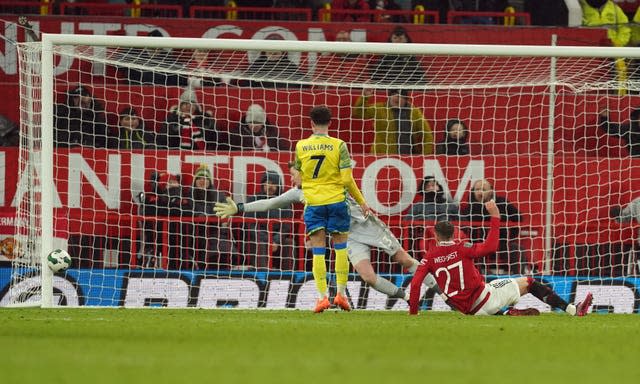 Wout Weghorst is still awaiting a goal at Old Trafford