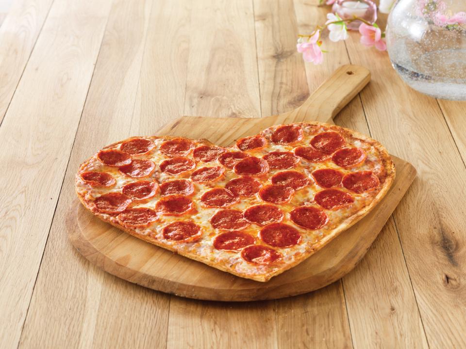 Marco's Pizza is one of several pizza restaurants making heart-shaped pizzas for Valentine’s Day.