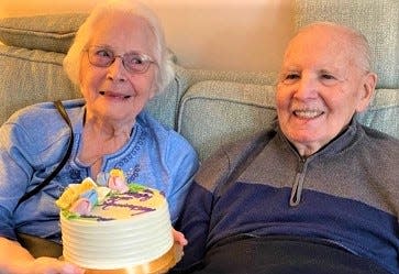 Lucille and Louis San Miguel celebrated their 70th wedding anniversary May 3 at Grove Manor Estates assisted living in Braintree.