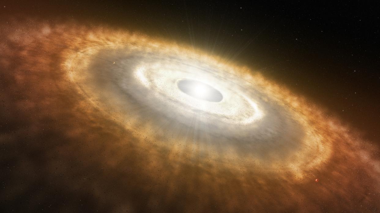  Illustration of a protoplanetary disk. 