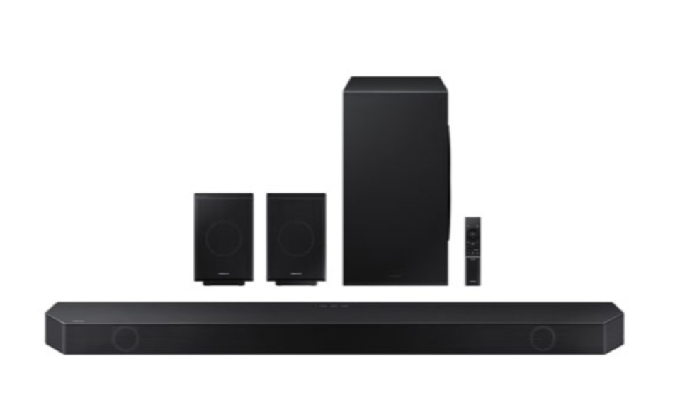 Samsung Sound Bar with Wireless Subwoofer & Up-Firing Rear Speakers (Photo via Best Buy)