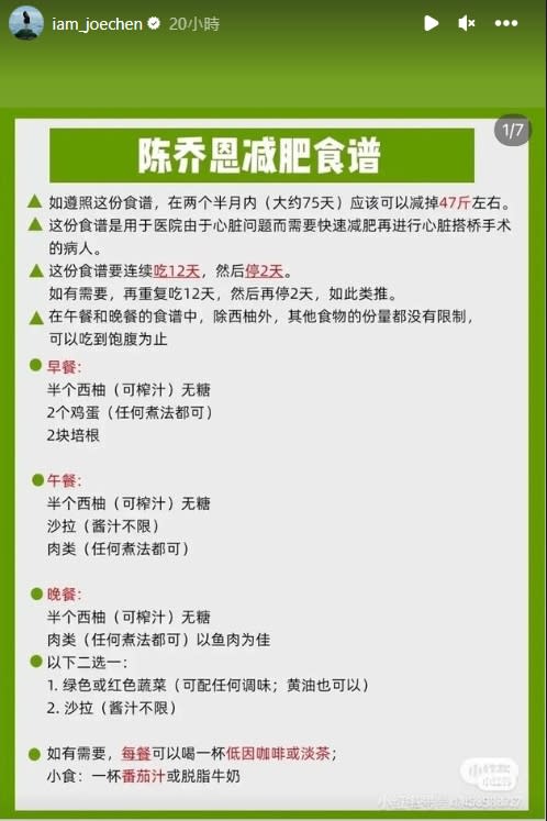 陳喬恩分享「葡萄柚減肥法」。（圖／翻攝自陳喬恩 IG） 