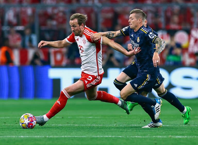 En el primer partido, en Alemania, Bayern Munich y Real Madrid igualaron 2 a 2