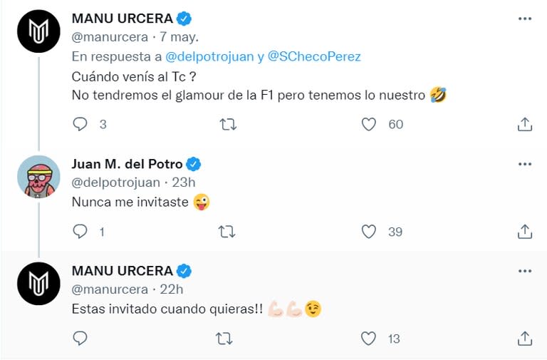 José Manuel Urcera, piloto de Turismo Carretera, aprovechó el momento e interaccionó con Delpo