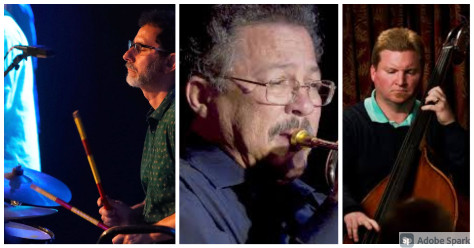 From left: Michael Bakan, Longineu Parsons, and Brian Hall will join forces at Blue Tavern for a live album recording session from 8-11 p.m. Thursday, May 9, 2024.