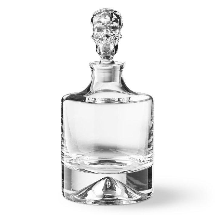 WIlliams Sonoma Skull-Topped Decanter 