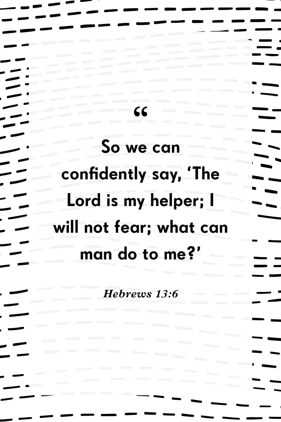 29) Hebrews 13:6
