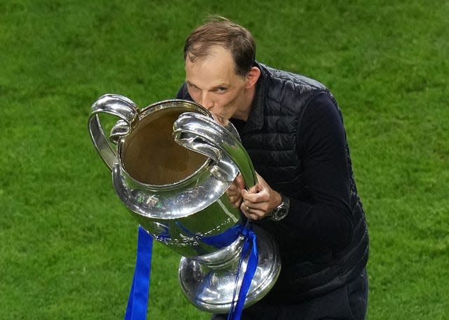 Thomas Tuchel celebrates