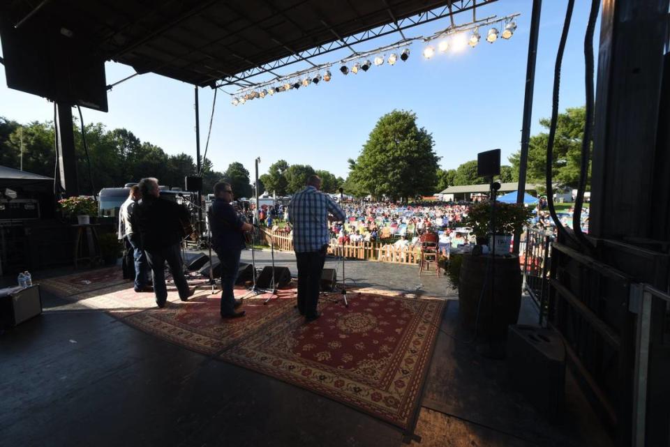 Russell Moore & IIIrd Tyme Out played to the late afternoon crowd at Festival of the Bluegrass on July 9, 2017. The traditional festival won’t be coming back after 46 years but a new bluegrass music concert event, Spirit of the Bluegrass, will be coming in 2023.