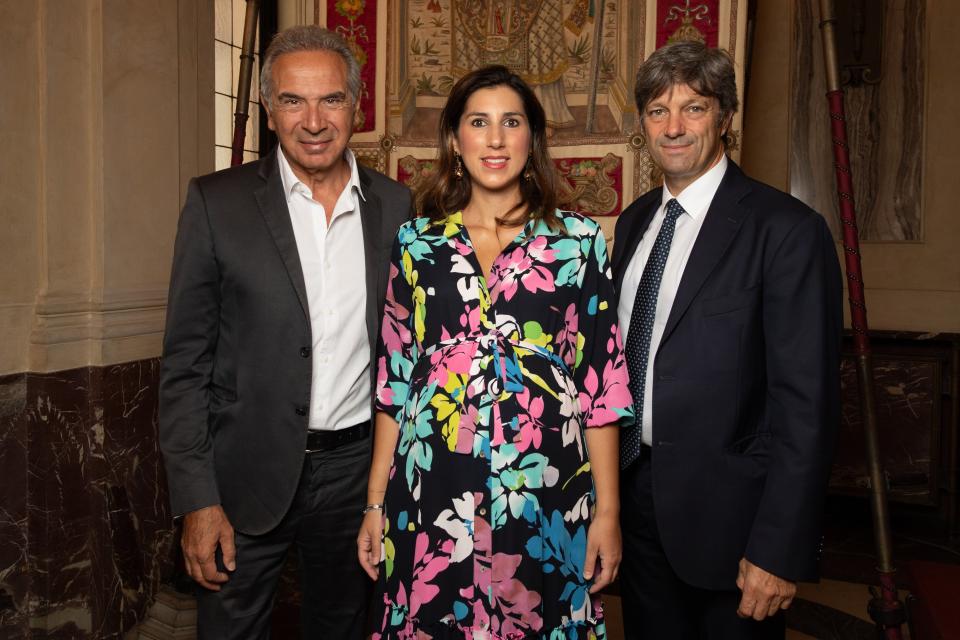 Camera della Moda's president Carlo Capasa; Alessia Cappello, Milan’s assessor for the economic development and labor policies; Matteo Zoppas, president of ICE.