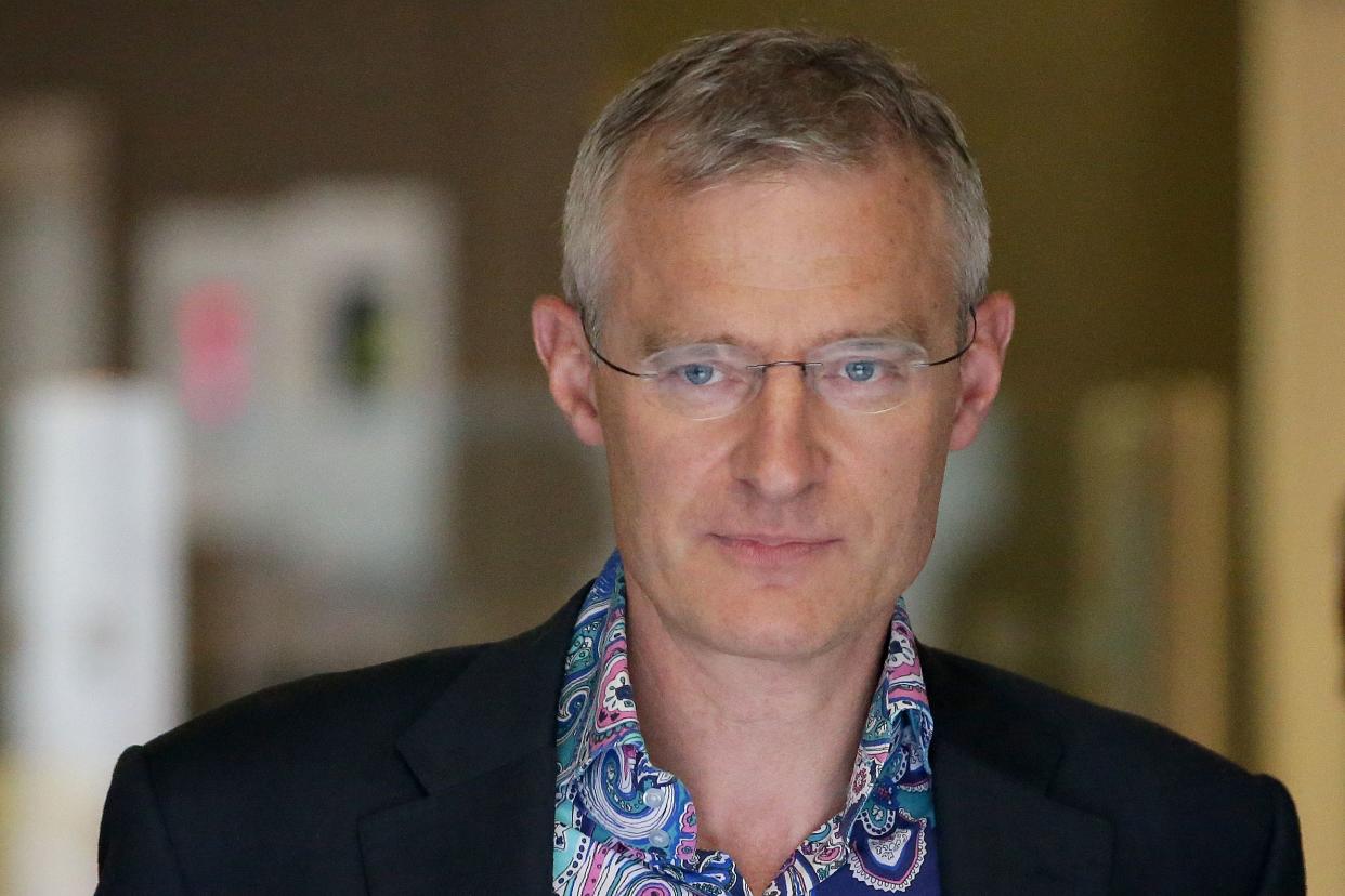 BBC television and radio presenter Jeremy Vine leaves the British Broadcasting Corporation (BBC) studios in central London on July 19, 2017.
Britain's public broadcaster BBC came under fire on Wednesday for its gender pay imbalance after it was forced to reveal how much it pays its top-earning talent. For the first time in its 94-year existence, the BBC was this year forced to release a list of its employees paid more than £150,000 ($195,000, 170,000 euros) between 2016/2017, after a change in its charter last year. Vine was one of more than 200 names that fetured on the list -- which includes executives, actors, presenters, writers and technicians. / AFP PHOTO / Daniel LEAL-OLIVAS        (Photo credit should read DANIEL LEAL-OLIVAS/AFP via Getty Images)