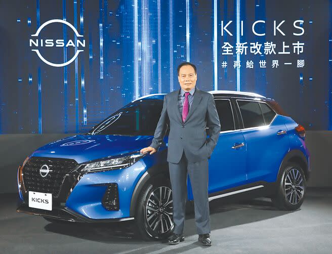 裕隆日產汽車總經理蔡文榮宣布NISSAN KICKS全新改款上市。（黃琮淵攝）