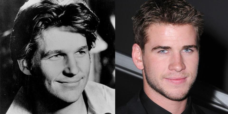 <p>While Jeff Bridges and Liam Hemsworth share a laid-back attitude, they also closely resemble one another. A young, clean-cut Bridges is the spitting image of the youngest Hemsworth brother, right down to that soft smile. </p>