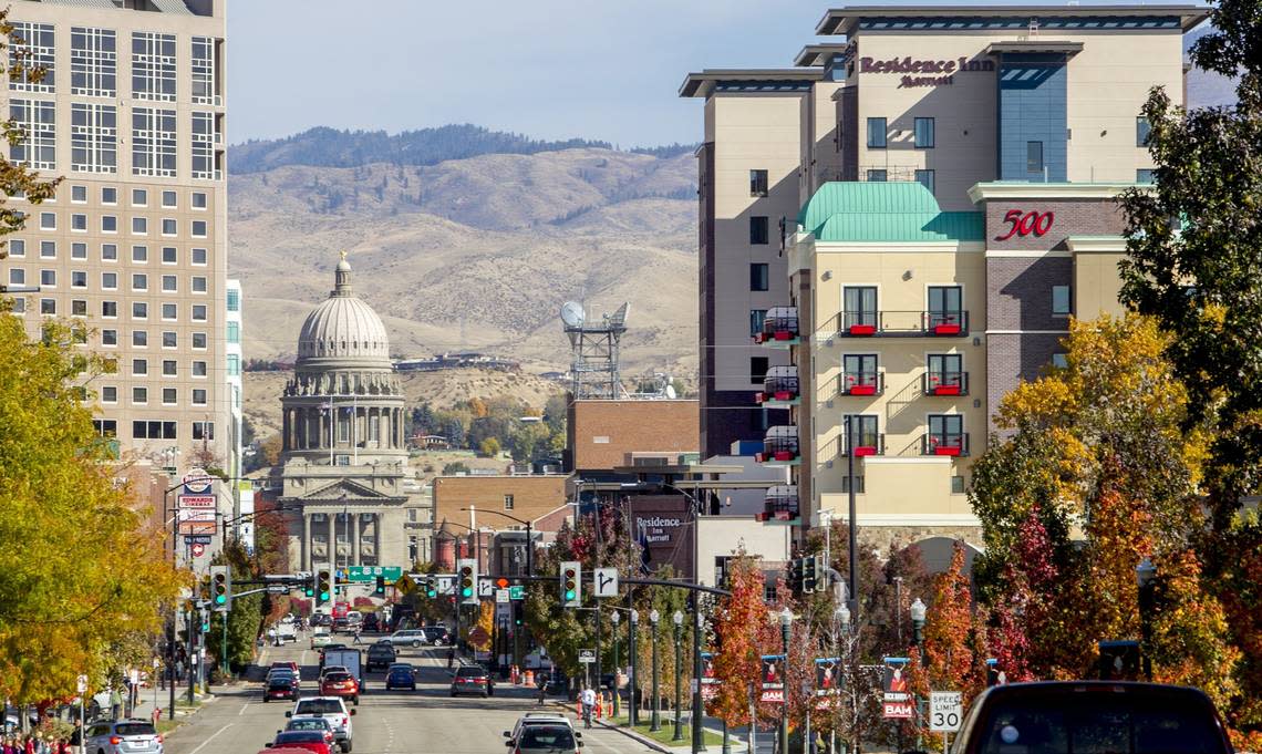 Several hotels have been added to downtown Boise since 2017, including the a Residence Inn by Marriott and the Inn at 500 Capitol, both at right.