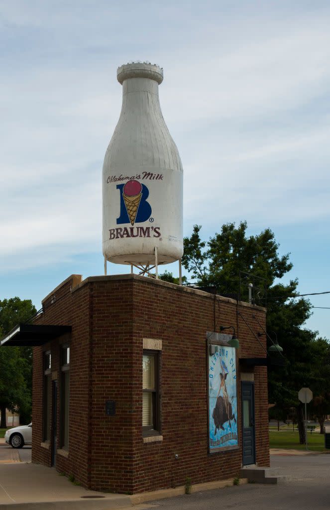 oldest roadside attraction milk bottle building oklahoma