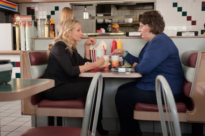 Cameron Diaz and Phyllis Smith in Bad Teacher