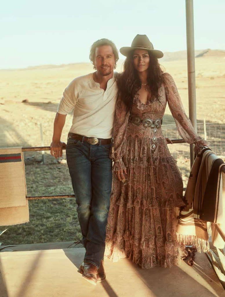 Matthew McConaughey and Camila Alves said their family life in Texas involves more “ritual.” Steve Kay