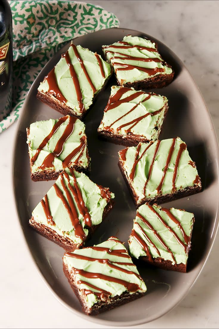 Mint Irish Cream Brownies