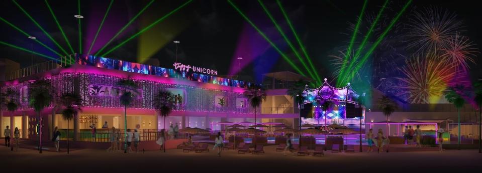 Artist impression of Tipsy Unicorn Beach Club (Photo: Tipsy Unicorn Beach Club)