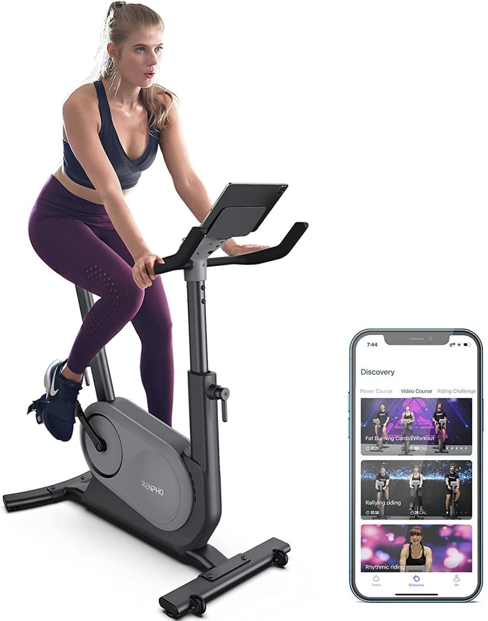 RENPHO AI Smart Exercise Bike Indoor Cycling Bike