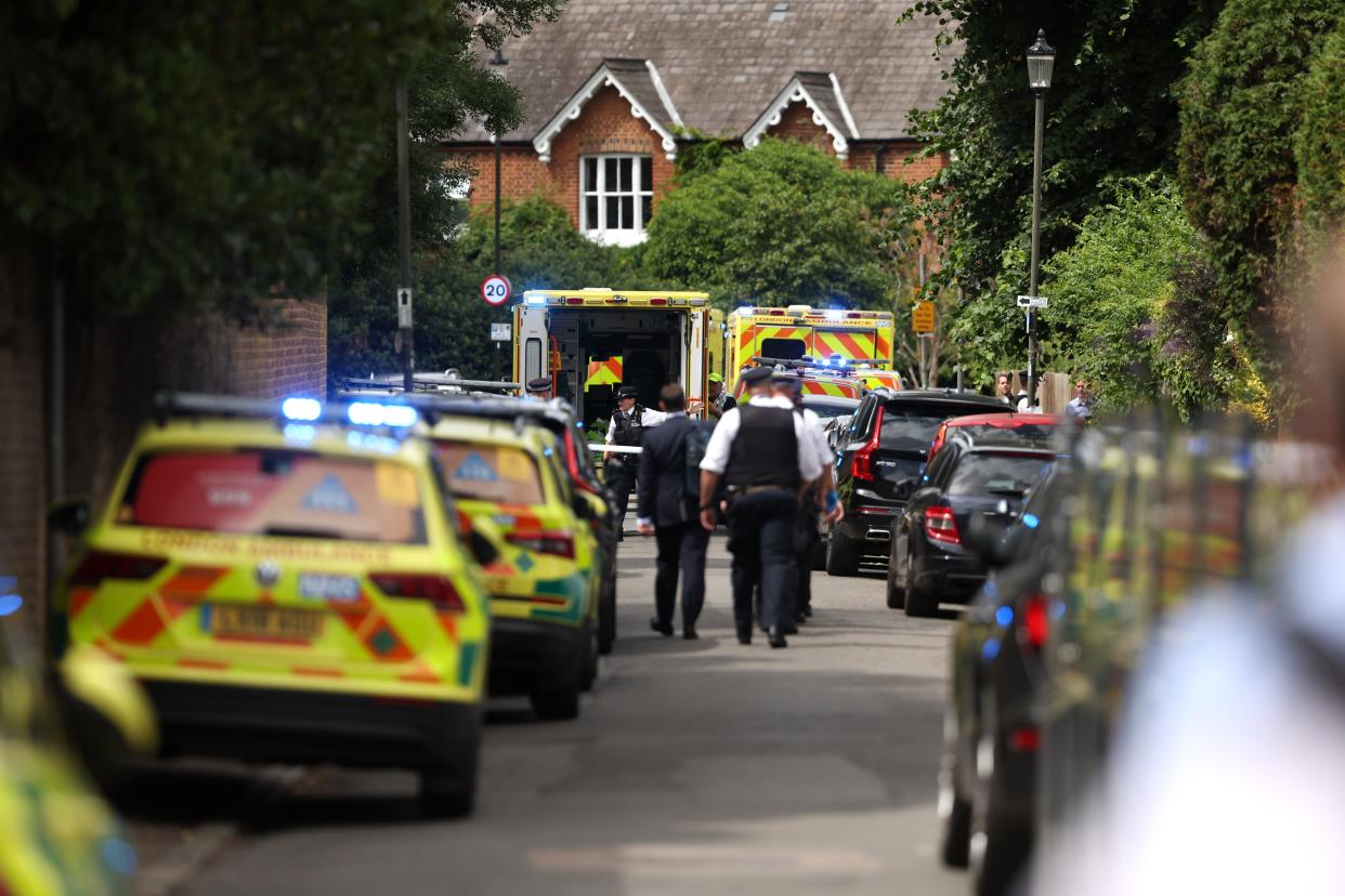 Police and emergency services attend the scene (Getty Images)