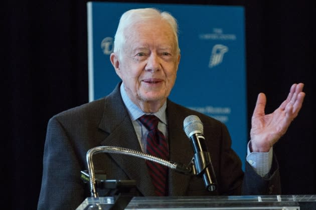 Jimmy Carter Opens Exhibit In New York City On Defeating Disease - Credit: Andrew Burton/Getty Images