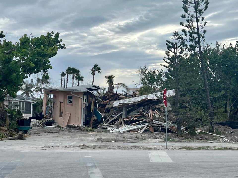 A soon-to-be demolished home on Sanibel's east end.