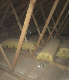 3 bags of insulation that were never opened or applied to the house