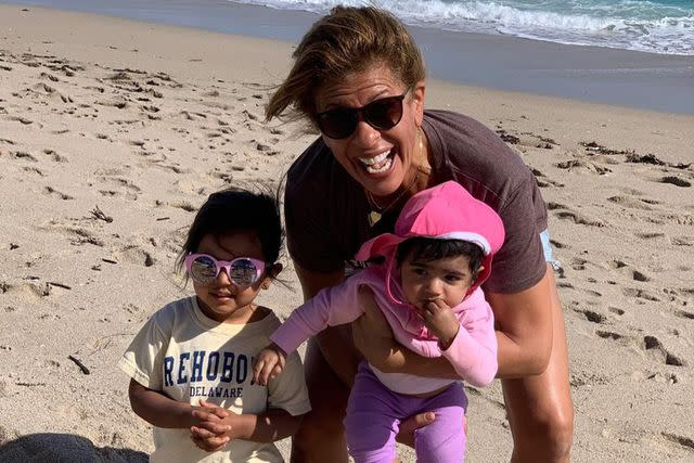 <p>Hoda Kotb/Instagram</p> Hoda Kotb with her daughters Hope and Haley