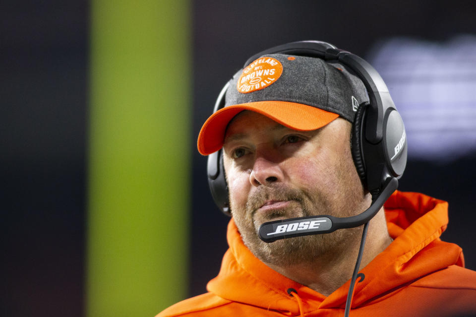 Freddie Kitchens made clear that the Browns are standing behind their former No. 1 pick. (Scott R. Galvin-USA Today)