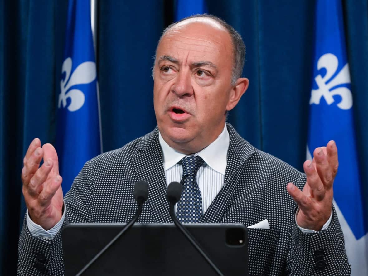 Quebec Health Minister Christian Dubé says the crisis unit measures should be enough to ease the strain on ERs in the province. (Jacques Boissinot/The Canadian Press - image credit)