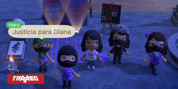 En México mujeres protestan contra feminicios desde Animal Crossing