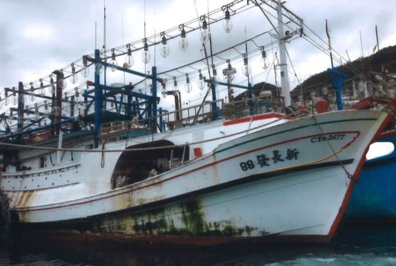 新長發88號漁船釣魚台海域翻覆 。（中央社／檔案照片）