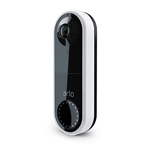 Arlo Essential Wired Video Doorbell - HD Video, 180° View, Night Vision, 2 Way Audio, Direct to…