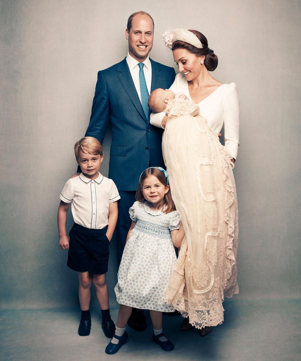 At Prince Louis’s christening, 2018