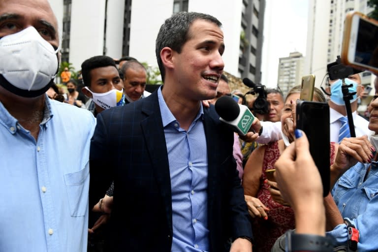 Opposition leader Juan Guaido, who has been recognized as Venezuela's legitimate president by the United States and dozens of other countries after a disputed election