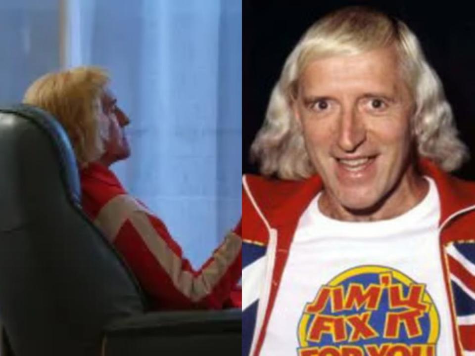 Steve Coogan as Jimmy Savile (left) (BBC / Shutterstock)