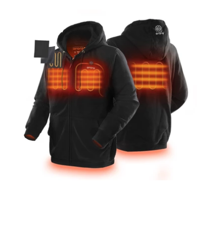 <p><strong>Ororo</strong></p><p>amazon.com</p><p><strong>$139.99</strong></p><p><a href="https://www.amazon.com/ORORO-Heated-Hoodie-Battery-X-Large/dp/B07FQDCT7N/ref=sr_1_1_sspa?tag=syn-yahoo-20&ascsubtag=%5Bartid%7C10055.g.28366201%5Bsrc%7Cyahoo-us" rel="nofollow noopener" target="_blank" data-ylk="slk:Shop Now;elm:context_link;itc:0;sec:content-canvas" class="link ">Shop Now</a></p><p>Whether you're playing winter sports or spending extra time outdoors, this hoodie is great to wear alone or layered. Comfortable warmth is created by strategically placed heating elements that run on batteries. It can generate heat for up to 10 working hours (3 hrs on high, 6 hrs on medium, 10 hrs on low heating setting). </p>