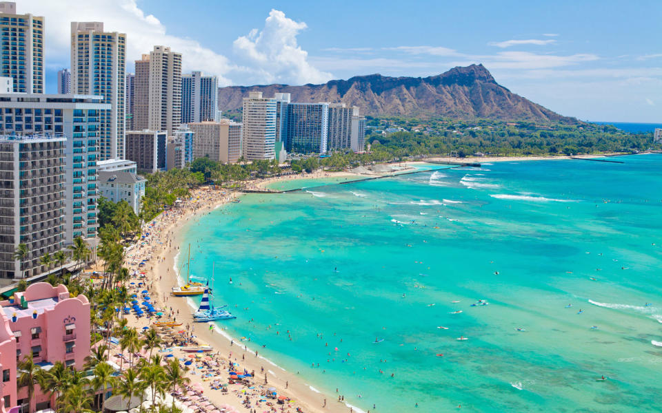 Waikiki Beach, Hawaii.