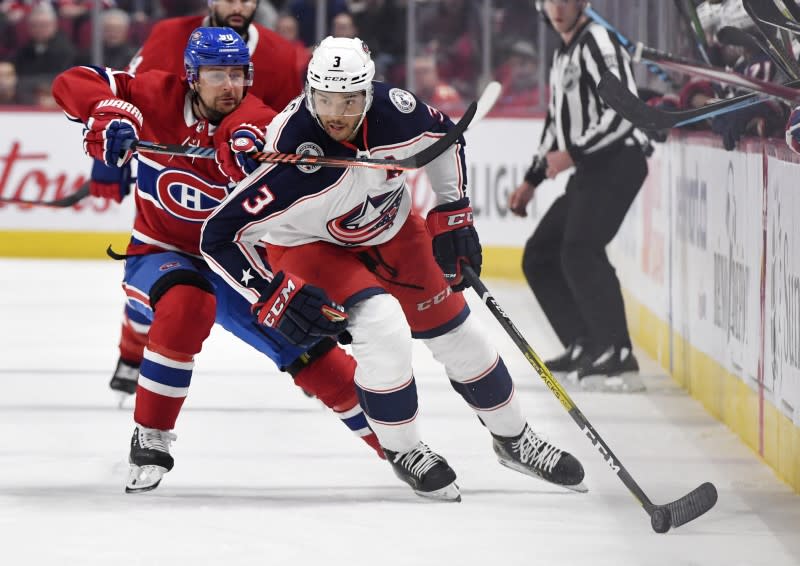 NHL: Columbus Blue Jackets at Montreal Canadiens