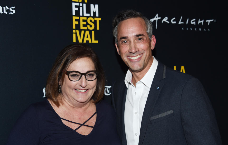 BEVERLY HILLS, CA - SEPTEMBER 21:  Blumhouse Television Co-Presidents Marci Wiseman (L) and Jeremy Gold arrive at the 2018 LA Film Festival - Gala Screening of "The Body" at the Writers Guild Theater on September 21, 2018 in Beverly Hills, California.  (Photo by Amanda Edwards/Getty Images for Film Independent)