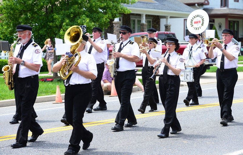 In this Herald-Mail file photo, the Rohrersville Band makes their way down Main Street in downtown Boonsboro during a Memorial Day Parade.