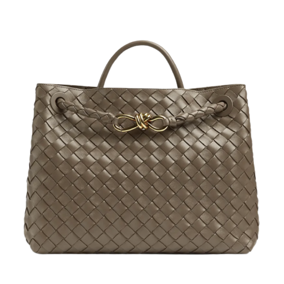 Bottega Veneta’s Andiamo leather tote.