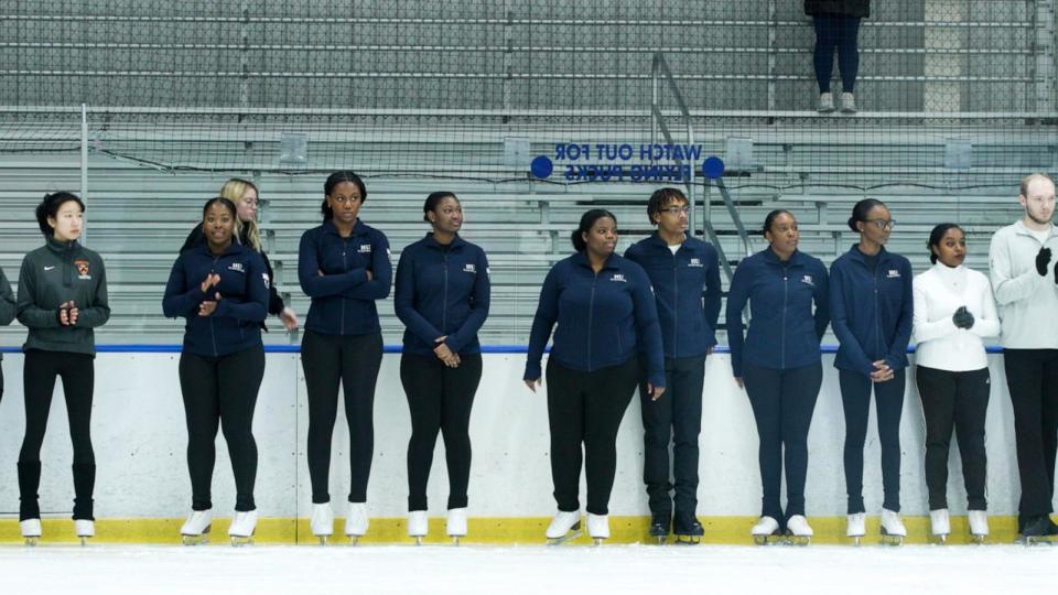 PHOTO: The Howard University Figure Skating Team competed at the University of Delaware's Blue Hen Ice Classic on Feb. 24 and Feb. 25, 2024. (ABC News)