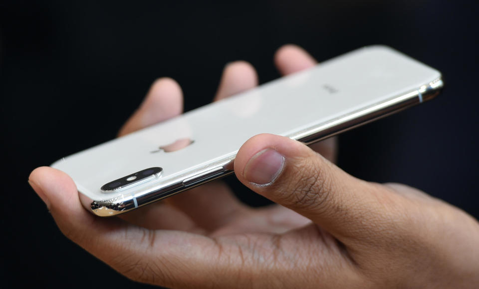 The new iPhone X was unveiled at a media event at Apple's new headquarters in Cupertino, California on Sept. 12, 2017. / Credit: Josh Edelson / AFP/Getty Images