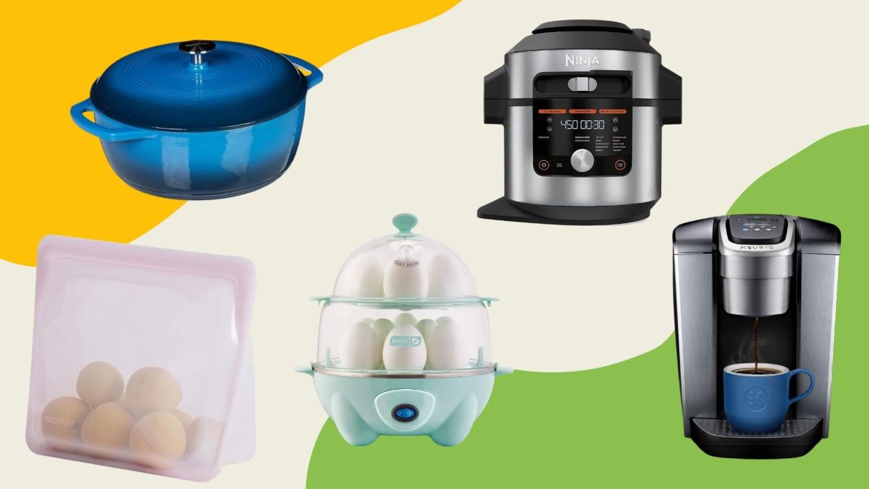 kitchen items, from pots to coffeemakers